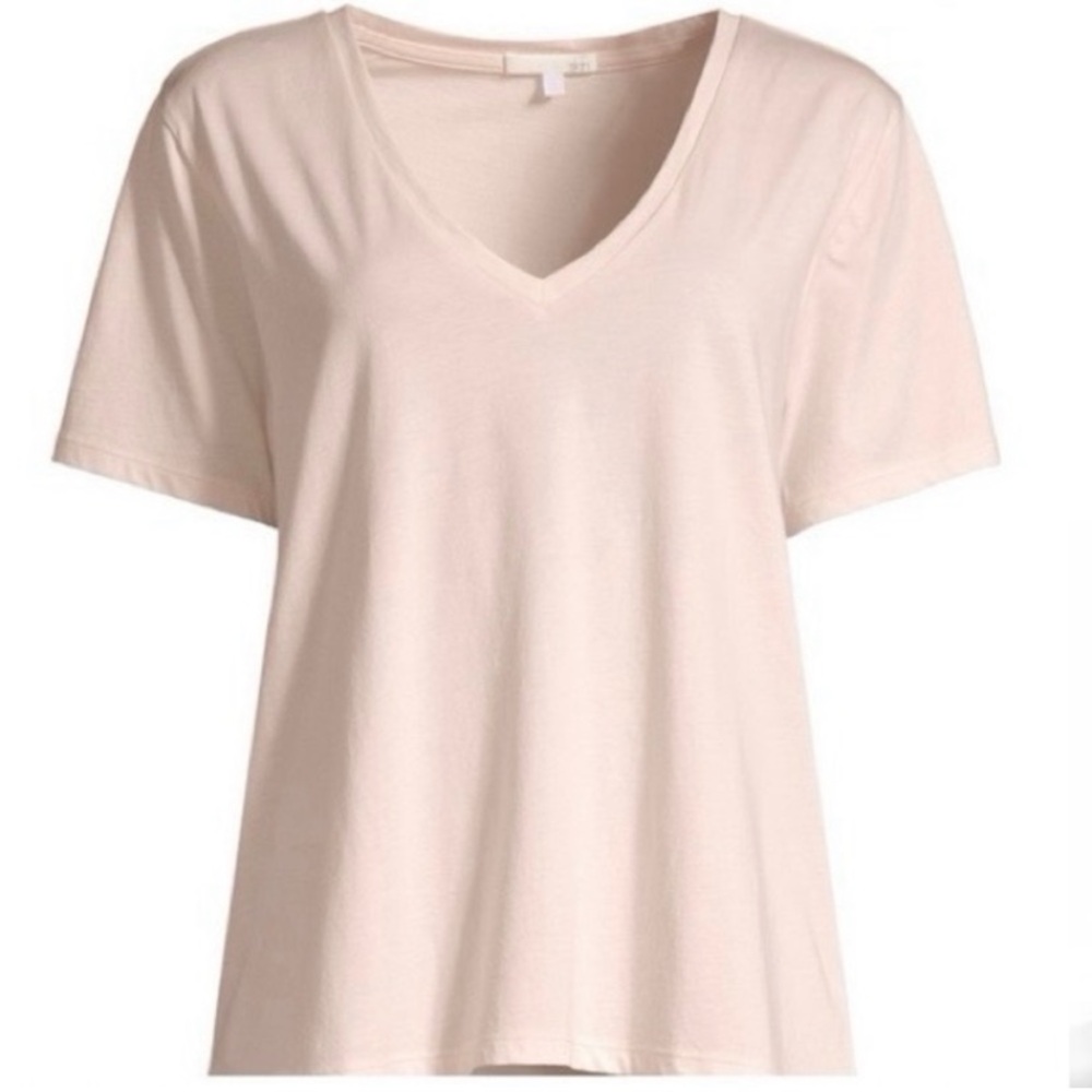🍒Skin Pima Cotton T-Shirt “Sian” Tee - Pale Pink - Size Small